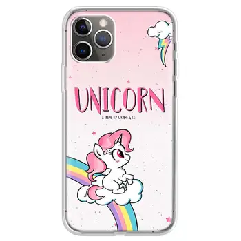 Unicorn Roz Mit Desene animate Acoperi Telefon Caz Pentru iPhone 13 12 11 Pro 7 6 X 8 6S Plus XS MAX + XR Mini SE 5S Coque Shell Capa