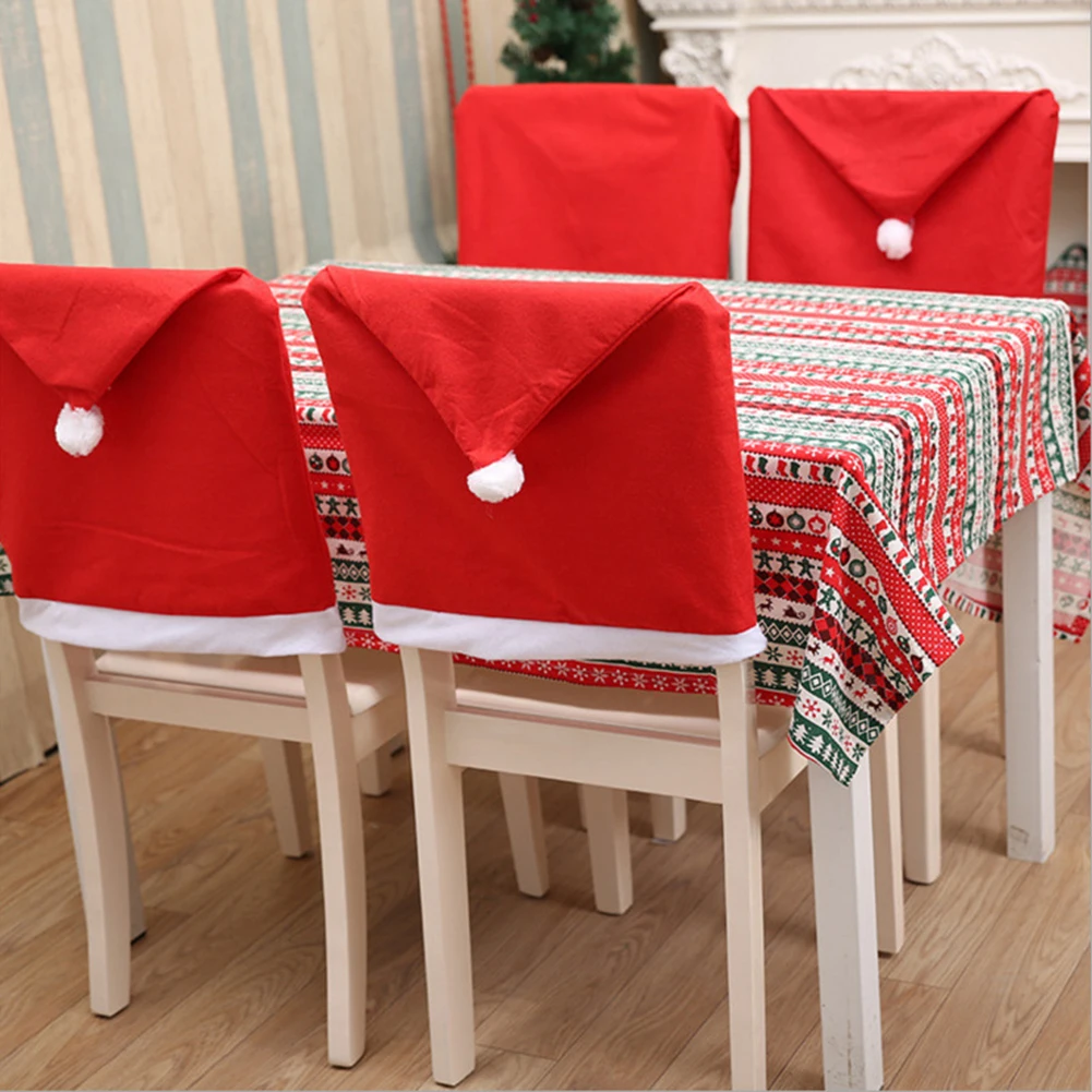 Mariner Occasionally behind Crăciun acoperă scaun masa roșu moș crăciun pălărie scaun capacul din spate  decor de crăciun pentru acasă consumabile partid decor de anul nou < De  crăciun \ www.gradinitazanazorilor.ro